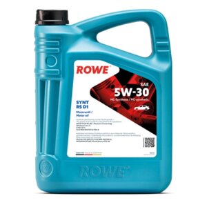 Масло моторное rowe 5/30 hightec synt RS D1 API SP RC/SN PLUS RC , ILSAC GF-5/6A, синт, 4 л 925991