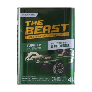 Масло моторное THE BEAST TURBO D C3 5W-30, синтетическое, 4 л