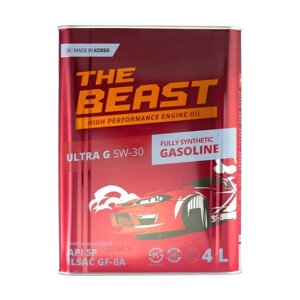 Масло моторное THE BEAST ULTRA G 5W-30, синтетическое, 4 л