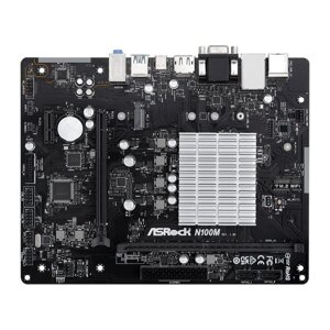 Материнская плата asrock N100M 1xddr4 matx AC`97 6ch (5.1) gblan+VGA+HDMI+DP