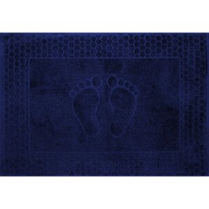 Маxровое полотенце «Утро ножки», размер 50x70 см, цвет тёмно-синий