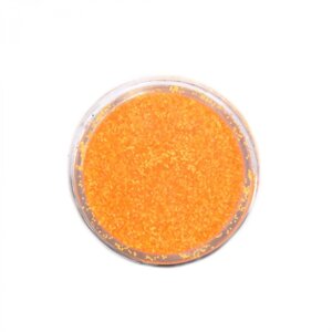 Меланж-сахарок для дизайна ногтей POLE, неон кислотно-оранжевый