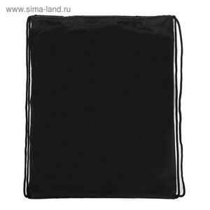 Мешок для обуви 420 х 340 мм, Calligrata "Стандарт"мягкий полиэстер, плотность 210 D), чёрный