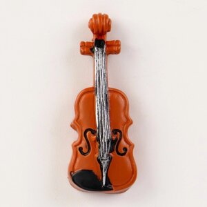 Миниатюра кукольная «Скрипка», набор 2 шт., размер 1 шт. 1,3 0,5 3,5 см