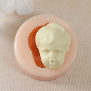 Молд силикон "Лицо младенца"5 3х2,5х1,5 см