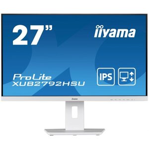 Монитор iiyama 27" prolite XUB2792HSU-W5 белый IPS LED 16:9 HDMI M/M матовая HAS piv 250cd 1 10046