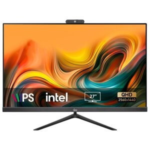 Моноблок IRU office 27IH5p2K, 27", i5 11400, 8 гб, SSD 512 гб, UHDG 730, dos, чёрный