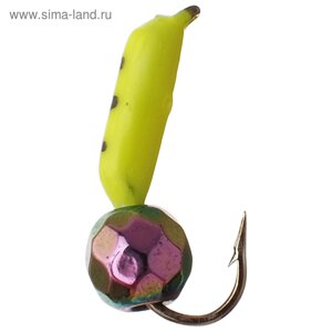 Мормышка "Столбик", вес 0.3 г, d=1.5 мм, с гран. шариком "Хамелеон"лимонный) 466