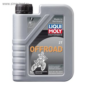 Моторное масло для 2-тактных мотоциклов LiquiMoly Motorbike 2T Offroad TC FC L-EGD полусинтетическое, 1 л (3065)