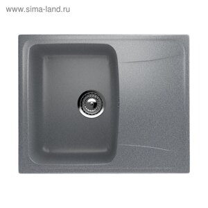 Мойка кухонная Ulgran U201-309, 580х470 мм, цвет тёмно-серый