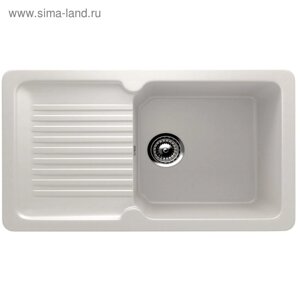 Мойка кухонная Ulgran U506-331, 770х495 мм, цвет белый
