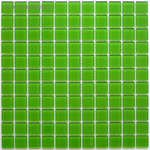 Мозаика стеклянная Bonaparte, Green glass 300х300х4 мм