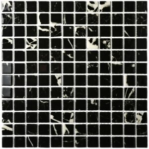 Мозаика стеклянная Bonaparte Mia black (glossy), 300x300x4 мм