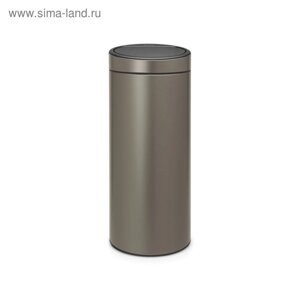 Мусорное ведро Brabantia Touch Bin, 30 л, цвет платиновый