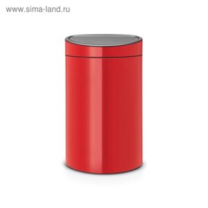 Мусорное ведро Brabantia Touch Bin New, цвет пламенно-красный, 40 л