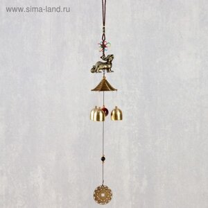 Музыка ветра металл "Кирин" 3 колокольчика 45 см