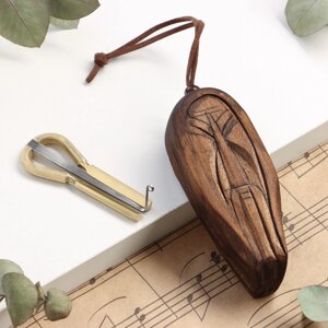 Музыкальный инструмент Варган, алтайский, средний в футляре "Старец"