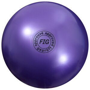 Мяч для художественной гимнастики «Металлик», d=19 см, цвет фиолетовый