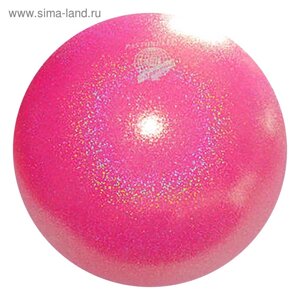 Мяч для художественной гимнастики Pastorelli New Generation GLITTER HV FIG, d=18 см, цвет розовый