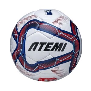 Мяч футбольный Atemi ATTACK MATCH, синт. кожа ПУ, Hybrid stitching, р. 4окруж 65-66
