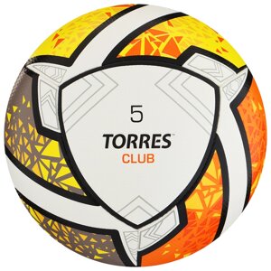 Мяч футбольный TORRES Club F323965, PU, гибридная сшивка, 10 панелей, р. 5