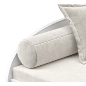 Мягкий валик на кровать-тахту «Вэлли», размер 15x15x80 см, цвет белый