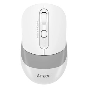 Мышь A4Tech Fstyler FG10CS Air белый/серый оптическая (2000dpi) silent беспроводная USB для 103385