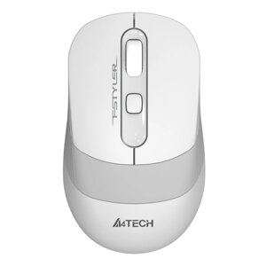 Мышь A4Tech Fstyler FG10S белый/серый оптическая (2000dpi) silent беспроводная USB для ноут 102944