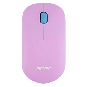 Мышь Acer OMR200 зеленый/фиолетовый оптическая (1200dpi) беспроводная USB для ноутбука (2bu 102939