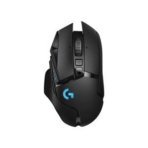 Мышь LOGITECH LIGHTSPEED G502, игровая, беспроводная, подсветка, 25600 dpi, чёрная