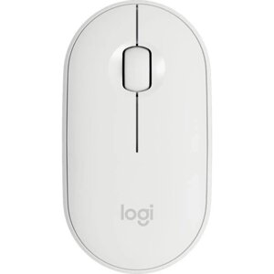 Мышь LOGITECH Pebble M350, беспроводная, оптическая, 1000 dpi, белая