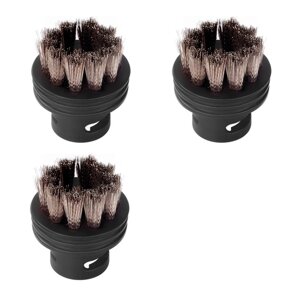 Набор аксессуаров для пароочистителя Bort Round brush SET (3pcs) SS, 3 шт