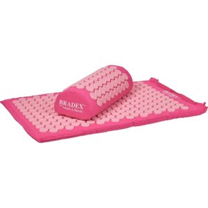 Набор акупунктурный Bradex «НИРВАНА»подушка, коврик, сумка, цвет розовый
