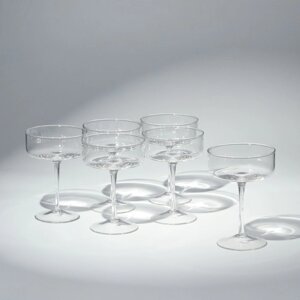 Набор бокалов для шампанского «Шик», стеклянный, 240 мл, 6 шт