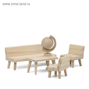 Набор деревянной мебели для домика «Гостиная»