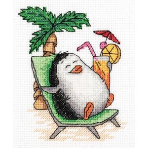 Набор для вышивания «Пингвиний отдых» 12 13 см