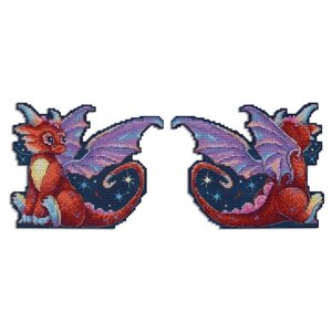 Набор для вышивания «Полуночный дракон» 12 15 см
