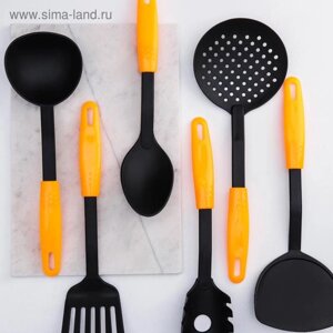 Набор кухонных принадлежностей Доляна «Оранж», 6 предметов