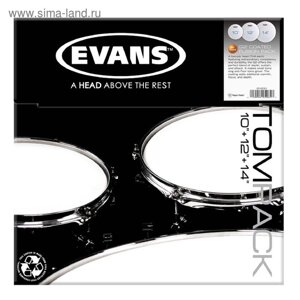 Набор пластика для том барабана Evans ETP-G2CTD-F G2 Coated Fusion 10"12"14"