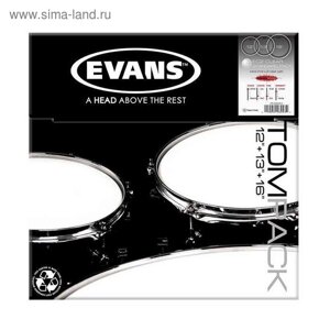 Набор пластика Evans ETP-EC2SCLR-S EC2 Clear Standard для том барабана 12"13"16"