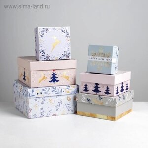 Набор подарочных коробок 6 в 1 «Нежность», 10 10 6 - 20 20 11 см