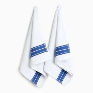 Набор полотенец Этель "Blue Stripe" 38х62см - 2 шт, цв. синий, хл. 100%