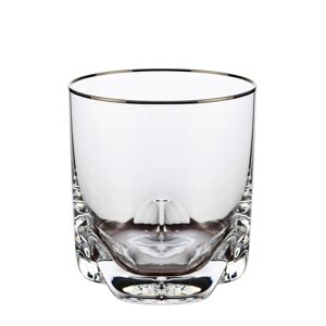 Набор стаканов для виски Crystalex «Барлайн. Отводка платиной», 280 мл, 6 шт