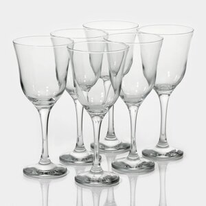 Набор стеклянных бокалов для вина Lav «Вальс», 370 мл, 9,521 см, 6 шт