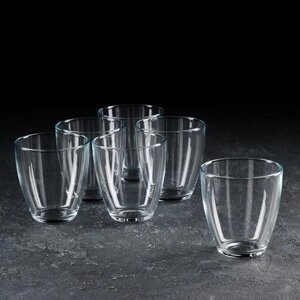 Набор стеклянных стаканов «Аква», 285 мл, 6 шт