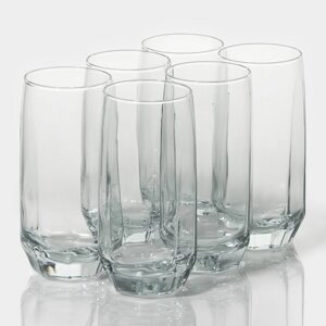 Набор стеклянных стаканов Lav «Алмаз», 385 мл, 6,214,2 см, 6 шт