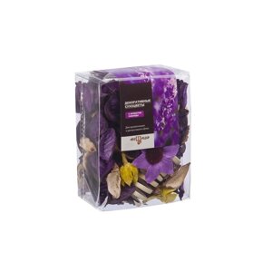 Набор сухоцветов из натуральных материалов с ароматом лаванды «Вещицы», короб 9,5612 см