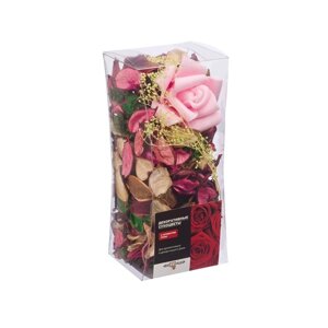 Набор сухоцветов из натуральных материалов с ароматом розы «Вещицы», короб 8817,5 см