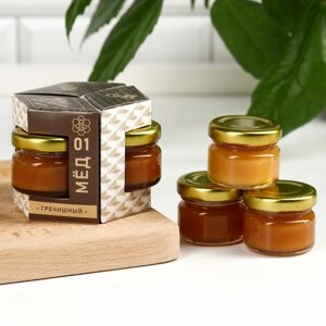 Набор «Тому, кто ценит вкус жизни»мёд гречишный, мёд разнотравье, мёд таёжный, 3 шт. х 30 г.