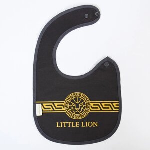 Нагрудник/слюнявчик для кормления «Little lion» на кнопке